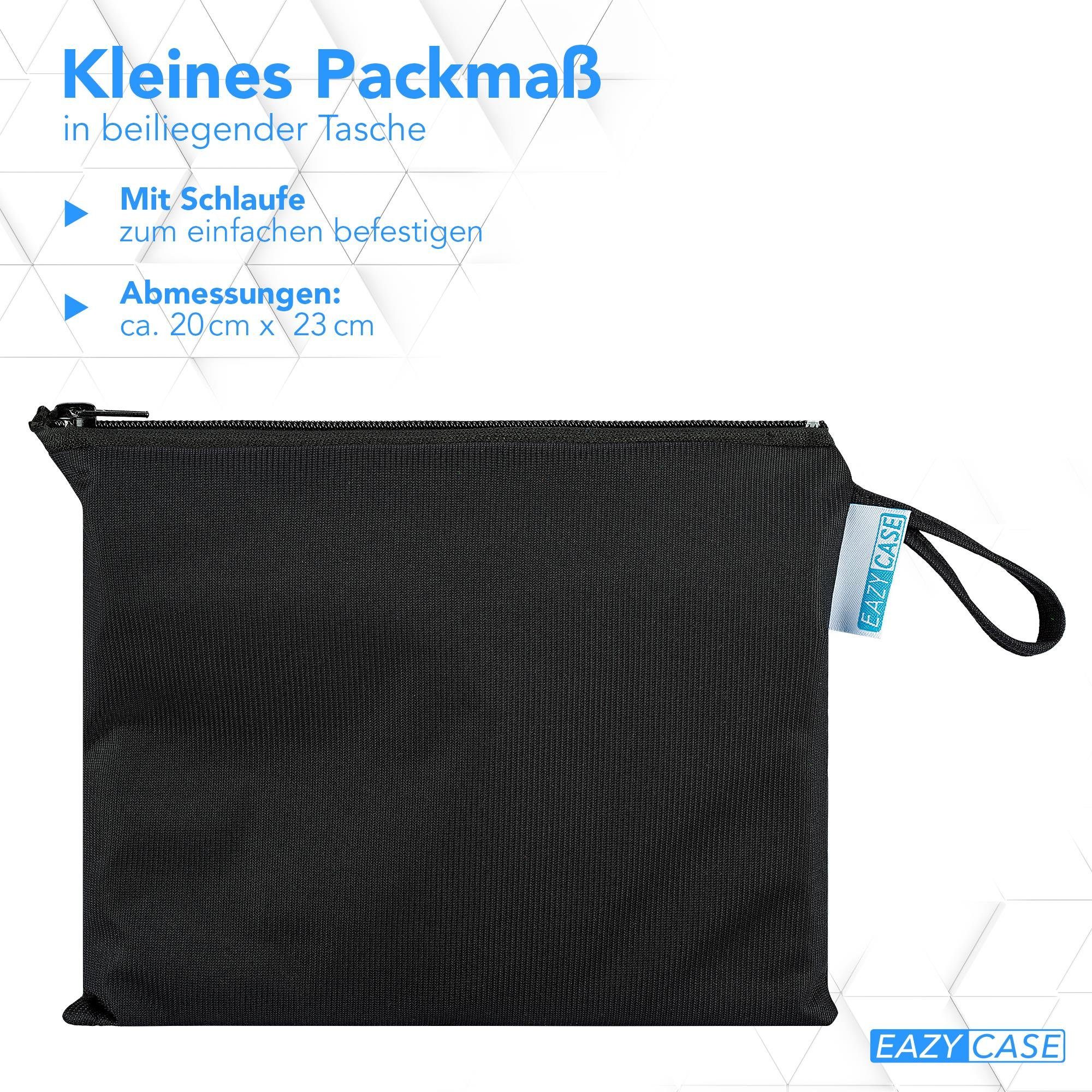 EAZY CASE Turnbeutel Turnbeutel mit Reflektoren und Tasche (mit Tasche), Reflektor Beutel Kleiner Turnbeutel Schuhbeutel Sportrucksack Silber