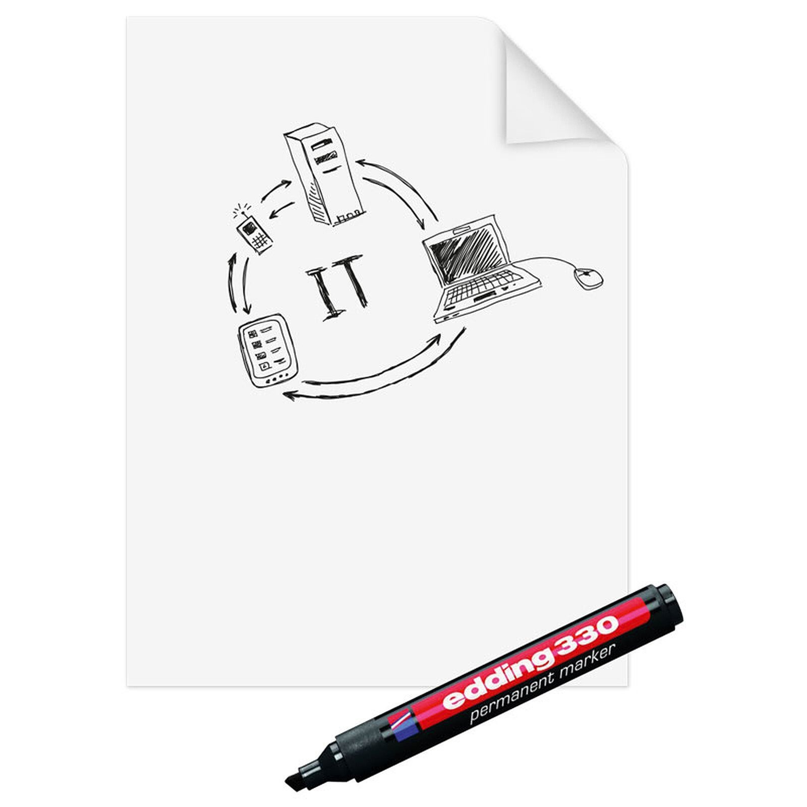 LEGAMASTER Flipchartblock Legamaster Flipchart-Folie Magic-Chart Paperchart blanko