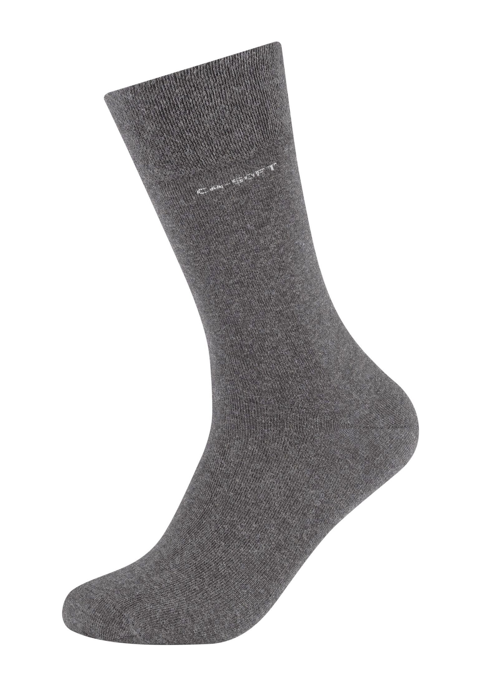 Camano Socken 4er Socken grey melange Pack dark