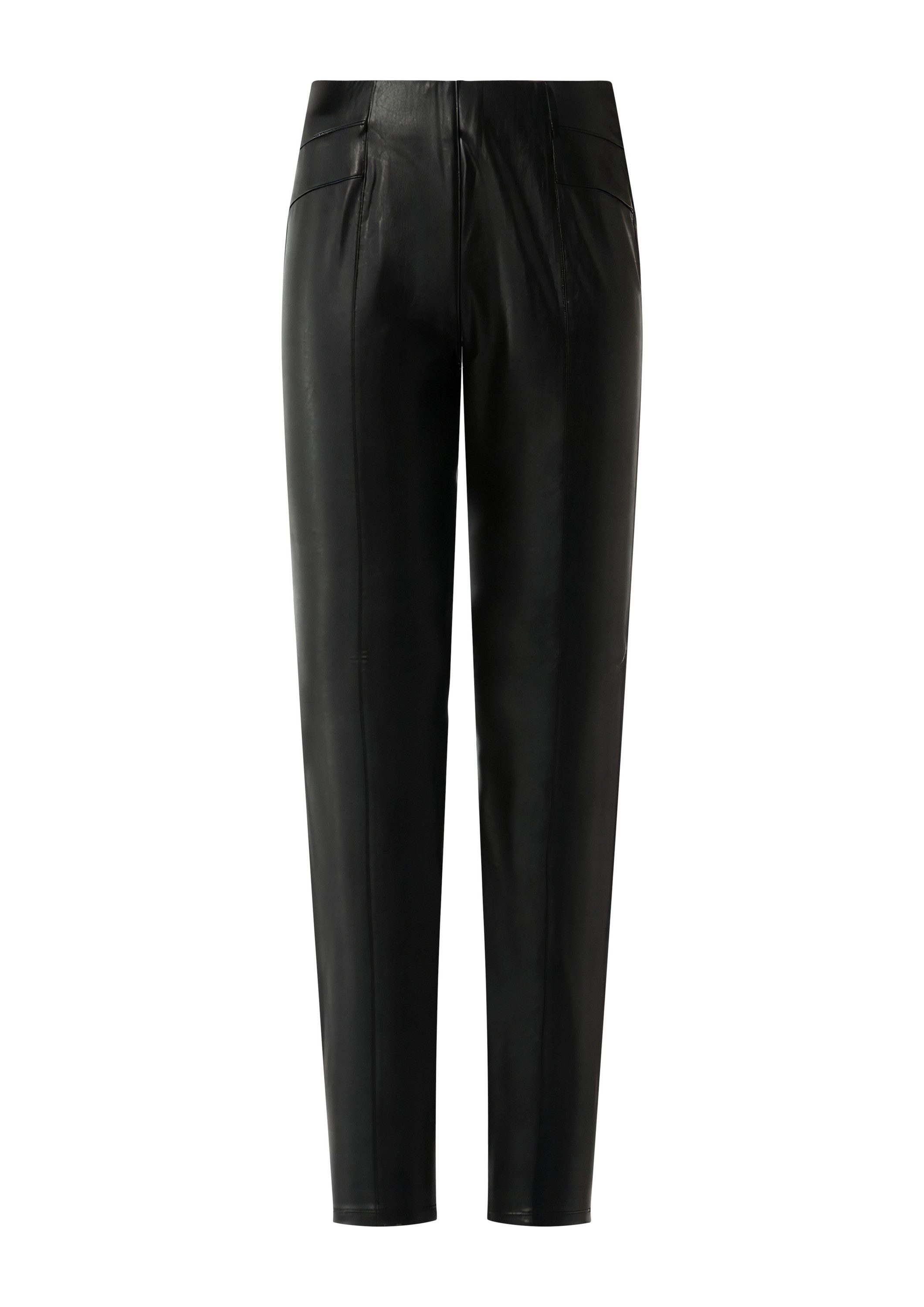 comma Chinos Hose Elastische Leggings aus Lederimitat günstig online kaufen