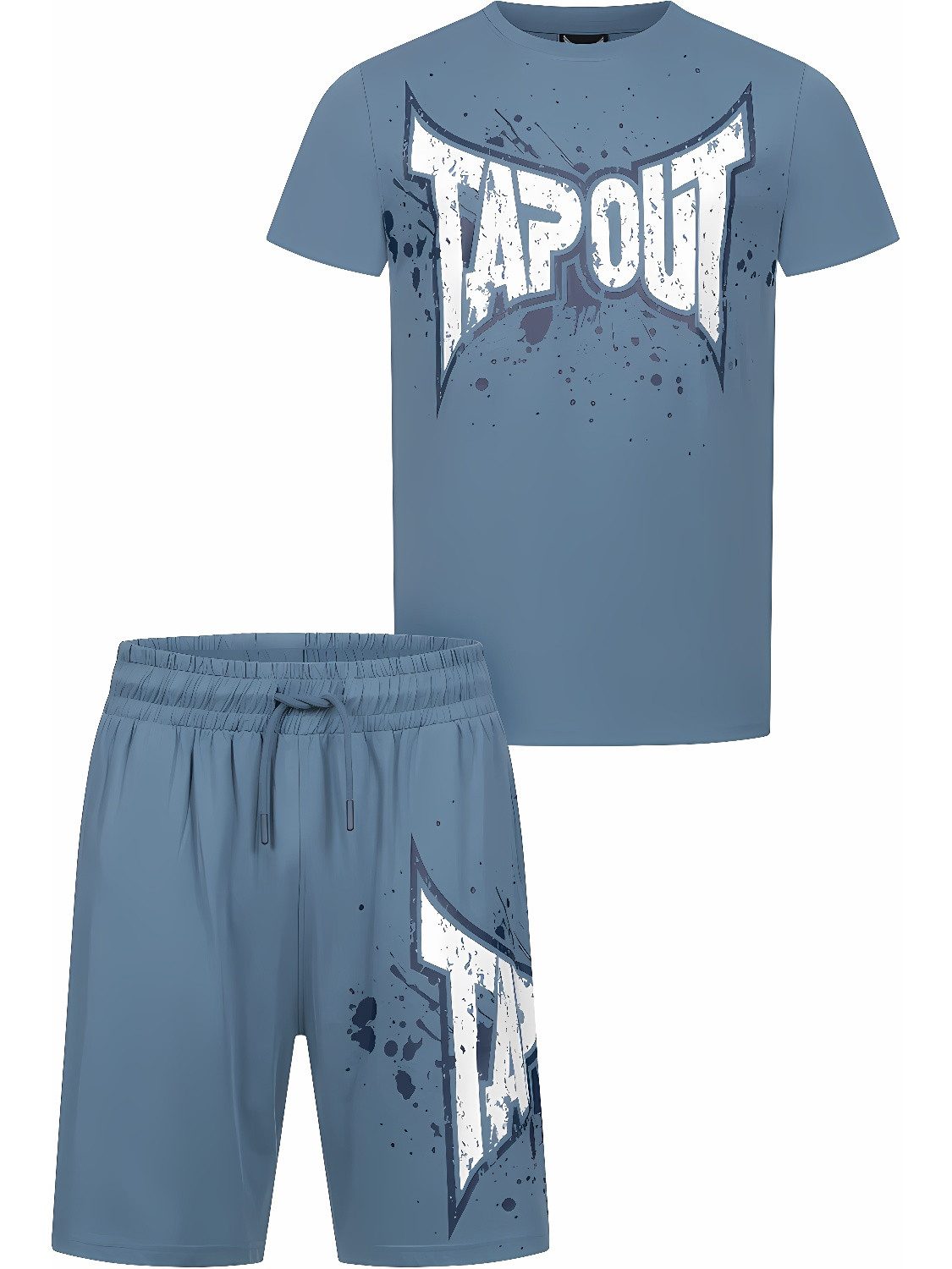 TAPOUT Trainingsanzug Dunlab Herren T-Shirt & Shorts Set normale Passform