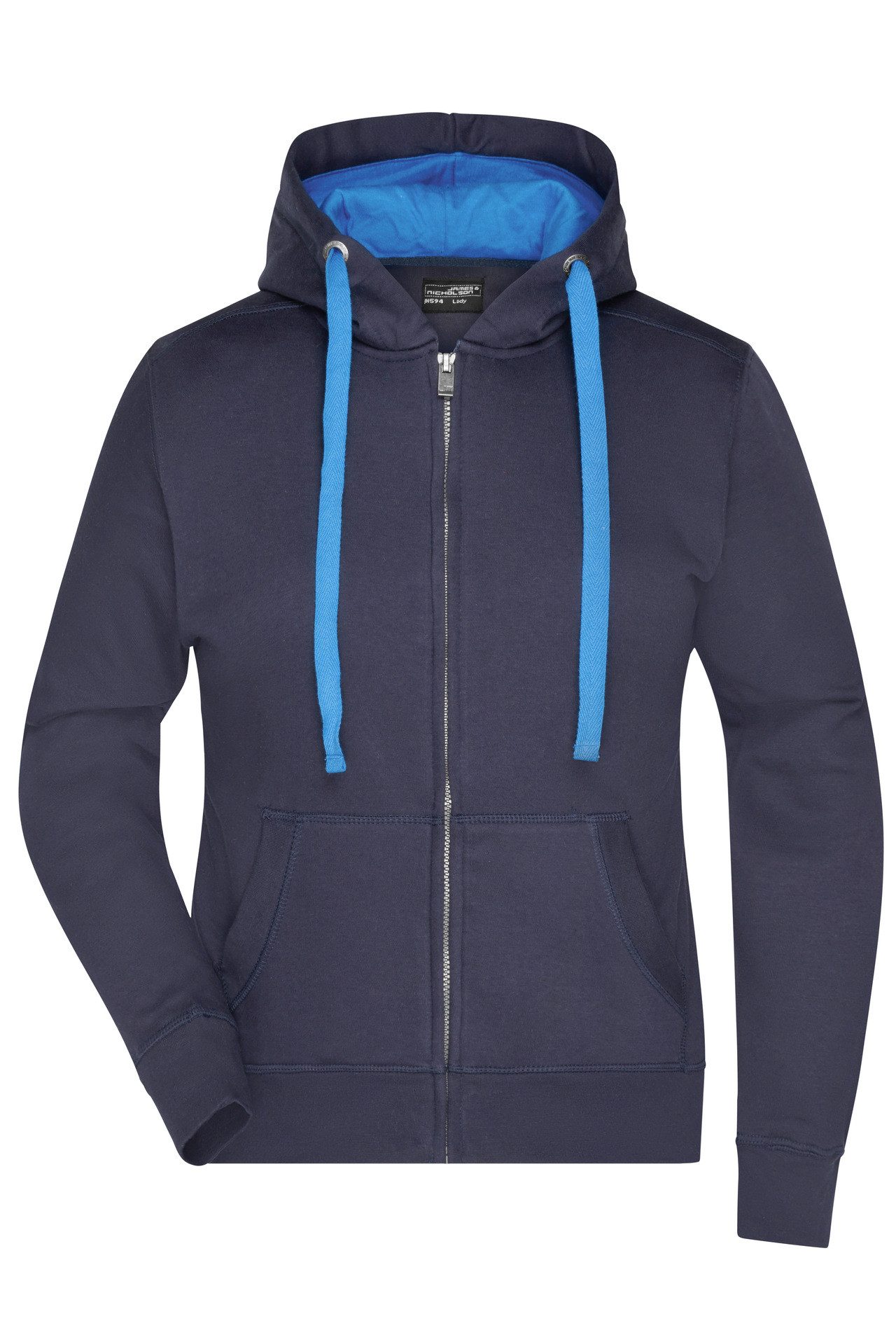 James & Nicholson Sweatjacke Hochwertige Damen Kapuzenjacke wasser- und schmutzabweisend JN594 Damen Sweatjacke Bionic