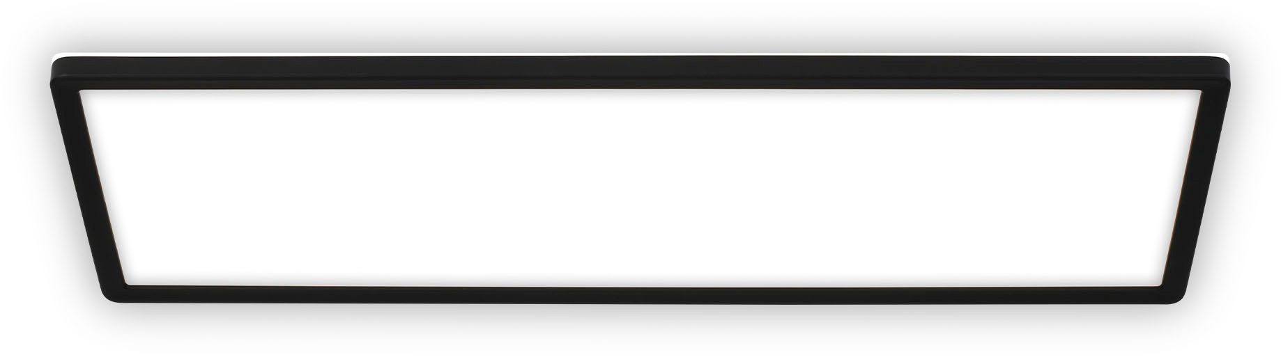 B.K.Licht LED Panel SHALLOW, LED fest integriert, Neutralweiß, 58x20x3 cm, Badlampe, Badezimmer, Küche, Wohnzimmer