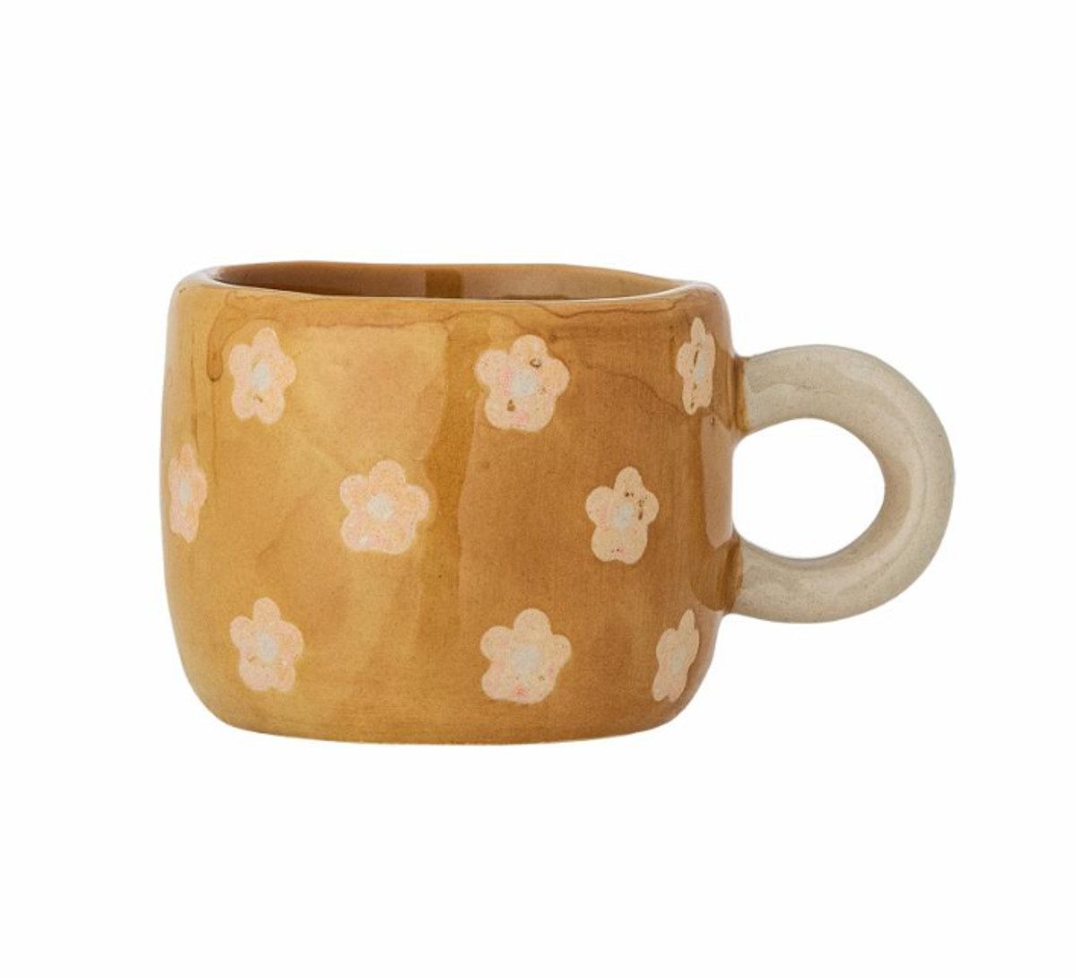Bloomingville Tasse Nini braun - Volumen 0,1 L - Steingut - Kindertasse - Espressotasse, 1-tlg.