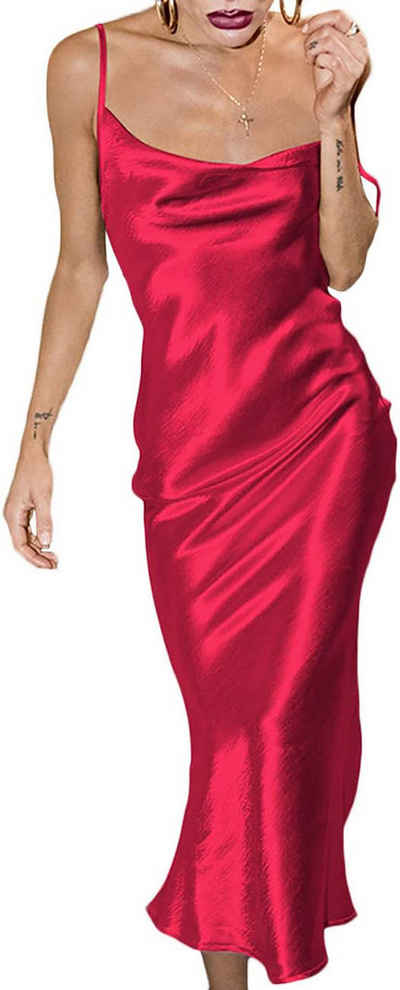 BlauWave Wickelkleid Ruched Bodycon Kleid Damen Spaghettiträger Sommerkleid Partykleid (1-tlg., Sexy Sommerkleid Abendkleider) Elegant Dress