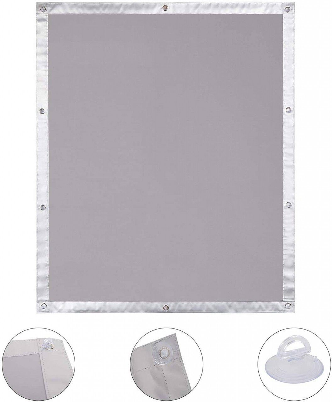 Dachfensterrollo, EUGAD, blickdicht, verspannt, Haftfix, ohne Bohren