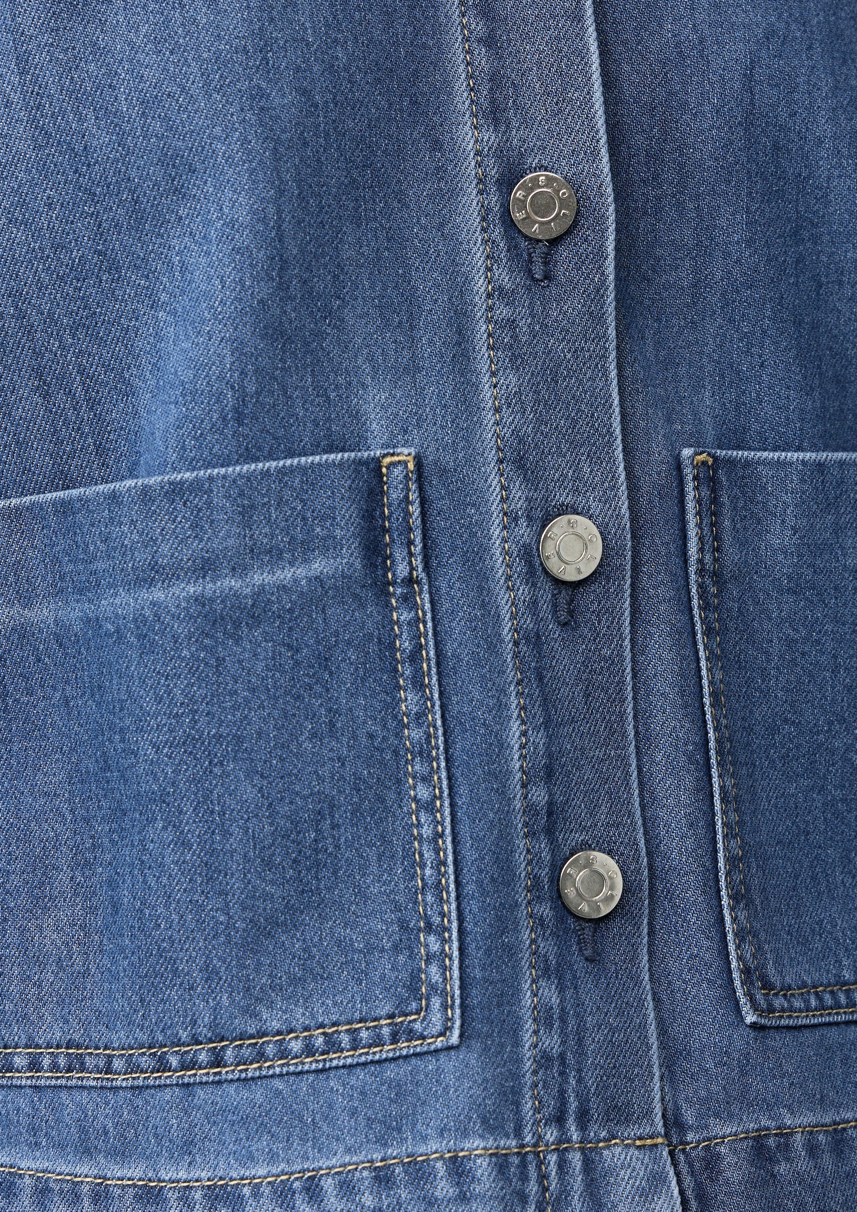 s.Oliver Funktionsjacke Verkürzte Denimjacke mit aufgesetzten günstig online kaufen