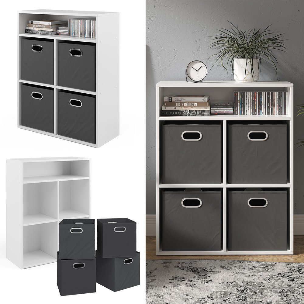 Vicco Bücherregal, Weiß, 72 x 90.2 günstig online kaufen