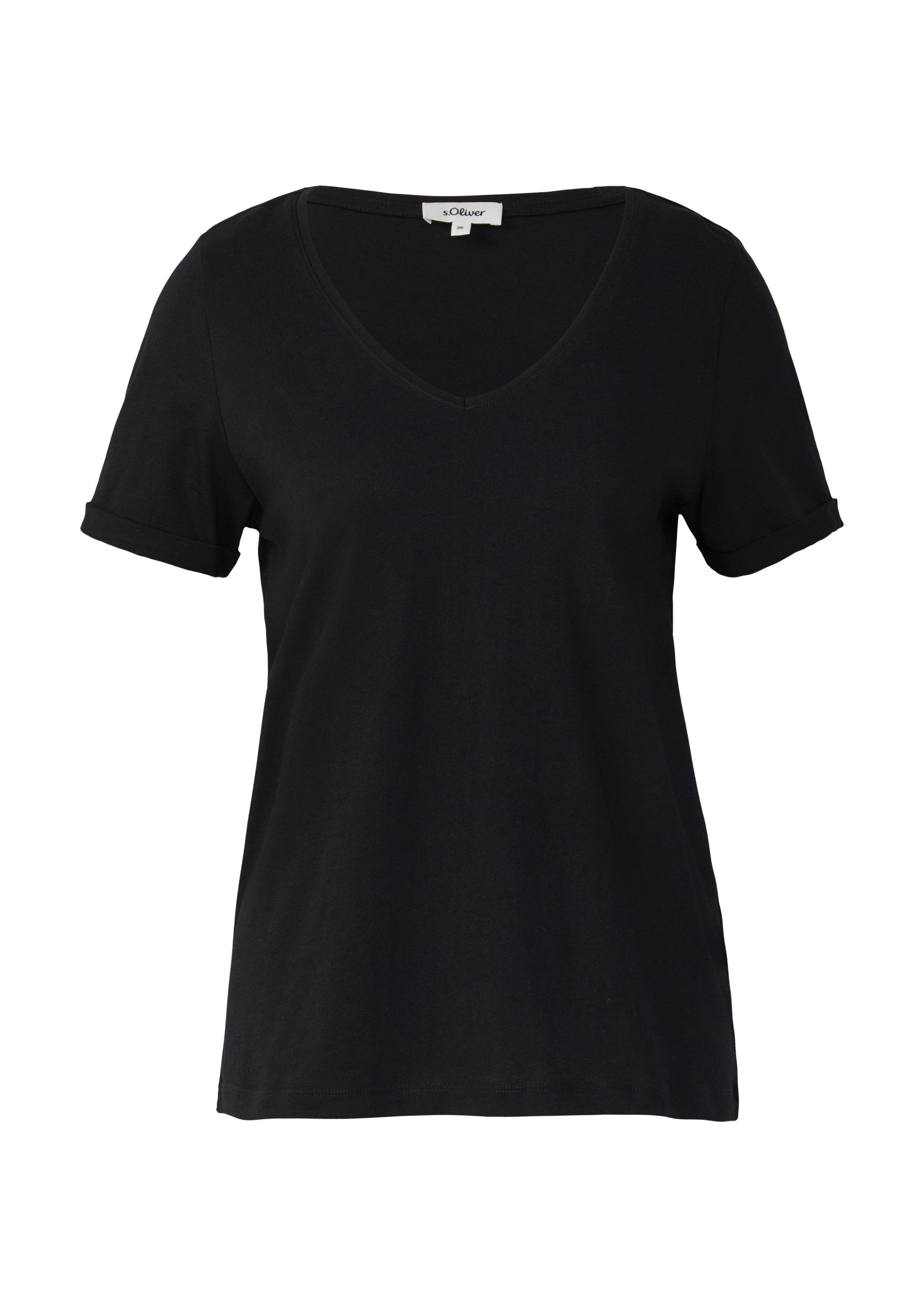 s.Oliver Kurzarmshirt T-Shirt Weiches T-Shirt aus günstig online kaufen
