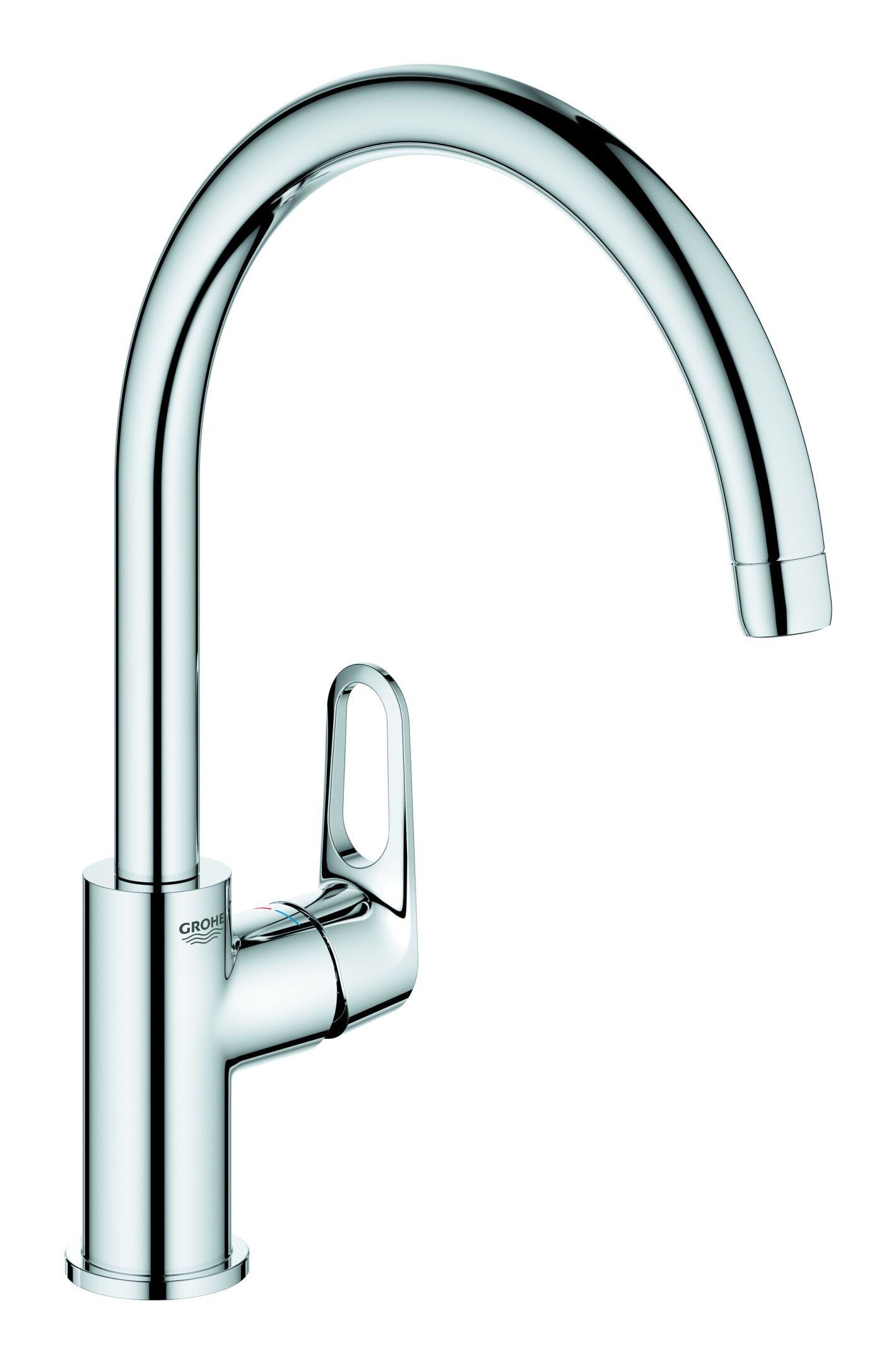 Grohe Küchenarmatur BauFlow Einhand-Spültischbatterie hoher Auslauf - Chrom