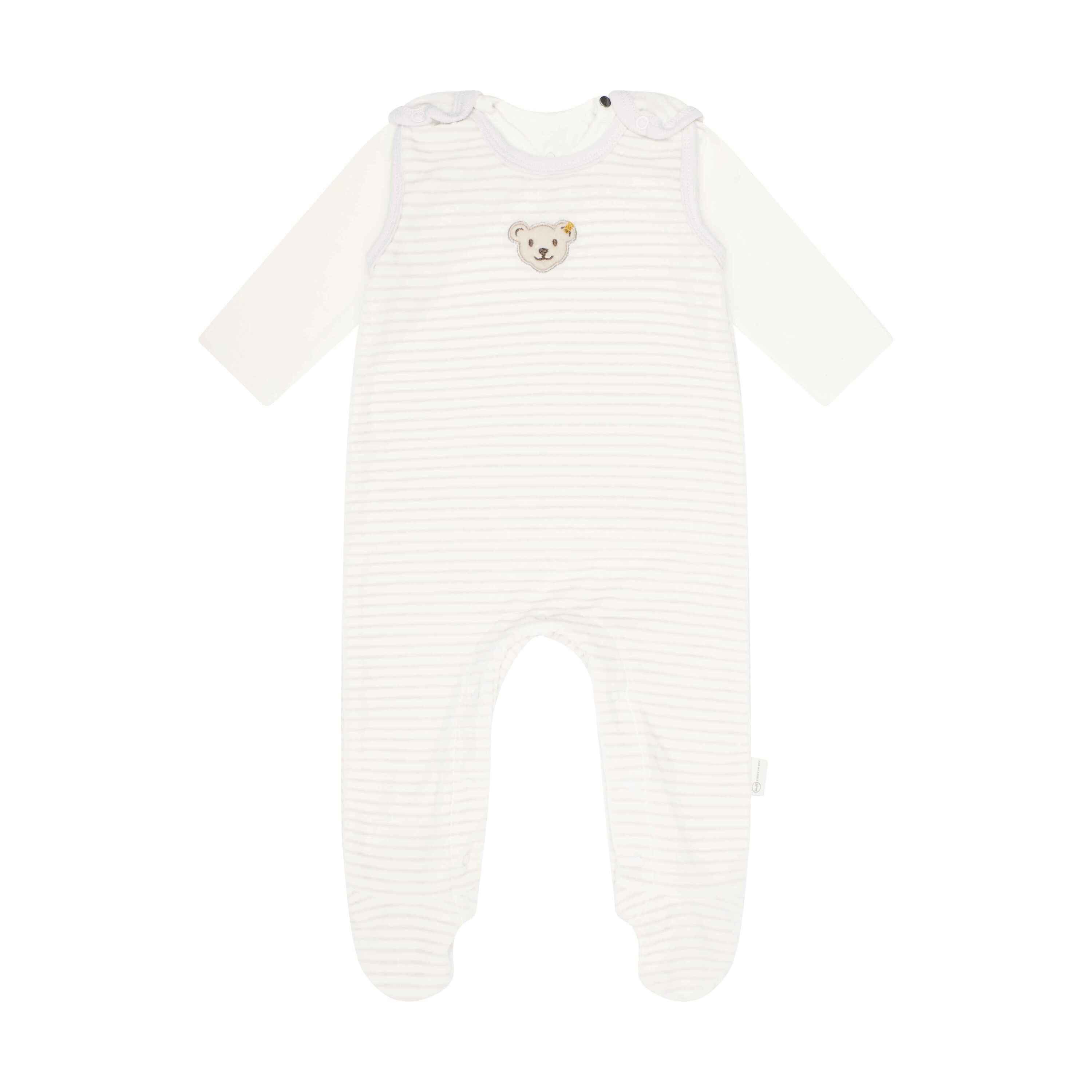 Steiff Shirt, Strampler, Jäckchen, Mütze & Schühchen Set Strampler + T-Shirt langarm GOTS Baby Wellness