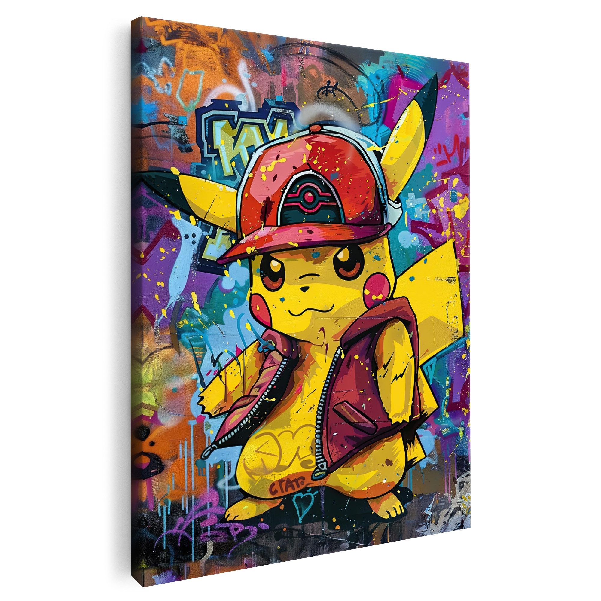 Artmazing Leinwandbild Street Pika, Street Pika, gesp. auf FSC Echtholz-Keilrahmen, in versch. Größen