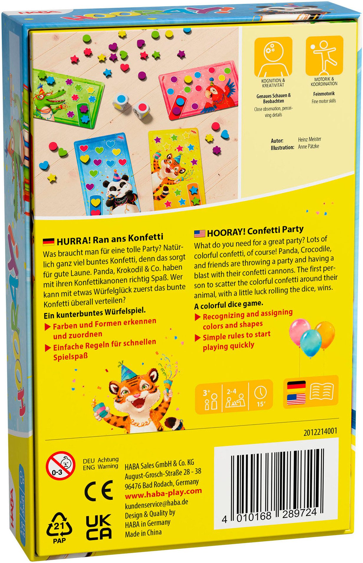 Haba Spiel HURRA!, Kinderspiel