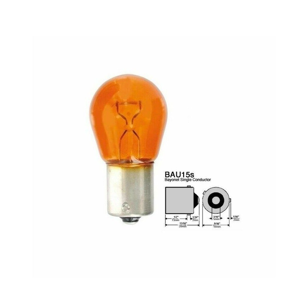 Blinkerlampe PY21W Kummert 2x 12V BAU15s Lampe 21W Blinker Kugel Business Blinker orange