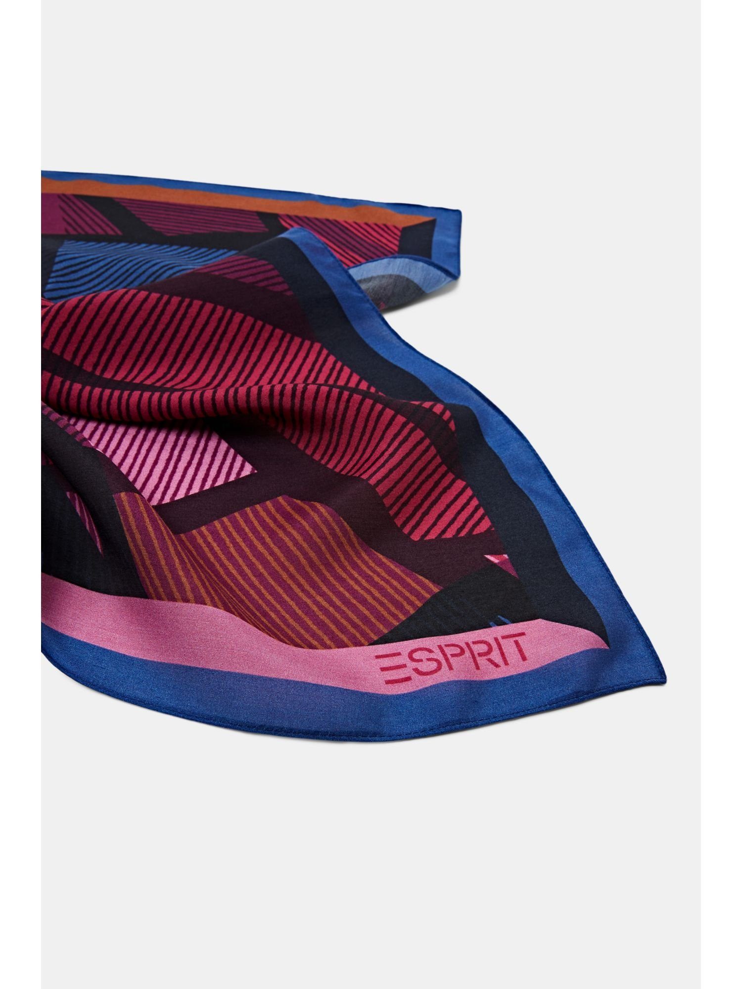 Esprit Bandana Seidenmix Bedrucktes Bandana, AUBERGINE