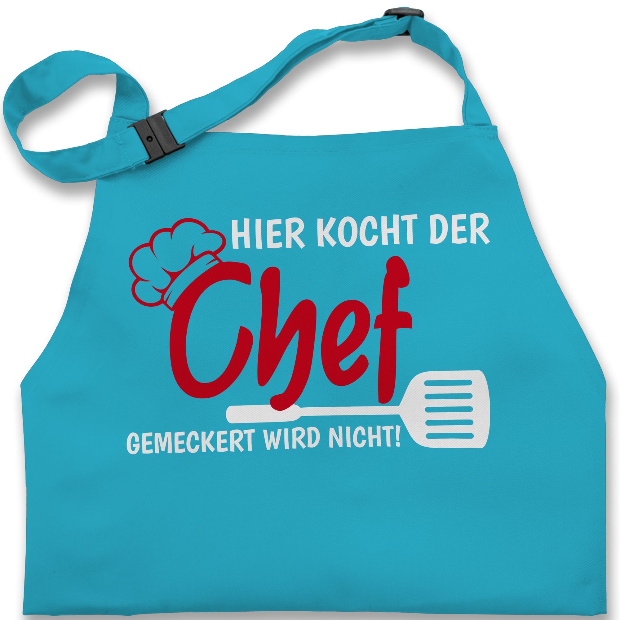 Shirtracer Kochschürze Hier kocht der Chef gemeckert wird nicht I Geschenk Kochen I Hobbykoch, (1-tlg), Kochschürze