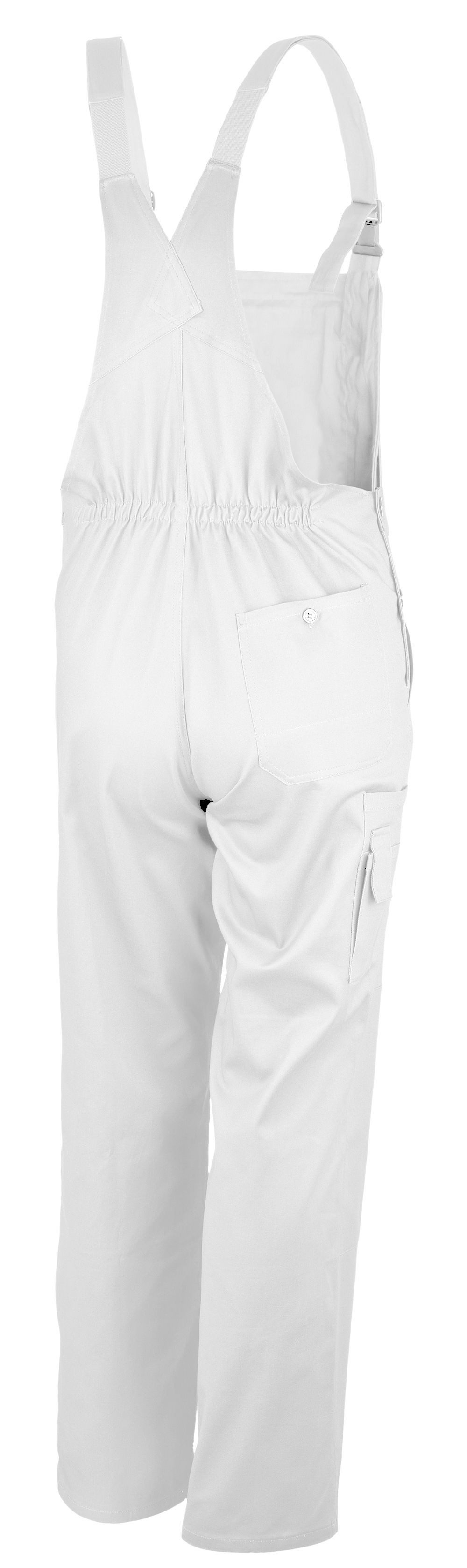 Qualitex Workwear Arbeitslatzhose basic Arbeitshose BW 240 g - waschbarer Blaumann - Handwerk KFZ & mehr (1-tlg) Echte Baumwolle - Latzhose mit 7 Taschen - Robust - Strapazierfähig