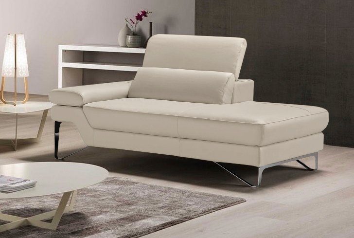 Egoitaliano Ottomane Princess, elegantes Designsofa mit erstklassigem Sitzkomfort, inkl. verstellbarem Kopfteil und edle Designmetallfüße