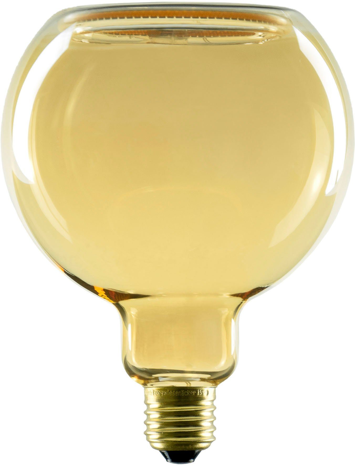 125 Floating gold, Extra-Warmweiß, LED-Leuchtmittel E27, 4W, Globe LED LED E27, gold, 125 1 CRI SEGULA Globe St., 90, dimmbar Floating