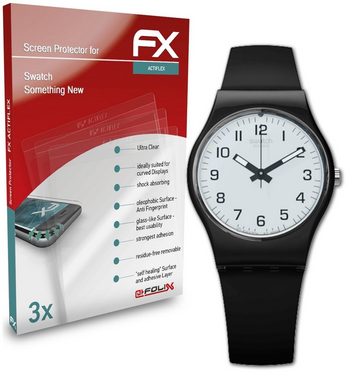 atFoliX Schutzfolie Displayschutzfolie für Swatch Something New, (3 Folien), Ultraklar und flexibel