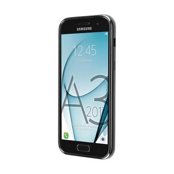 Artwizz Smartphone-Hülle TPU Case Schutzhülle mit matter Rückseite & schwarz-glänzendem Rahmen, Samsung Galaxy A3 (2017)