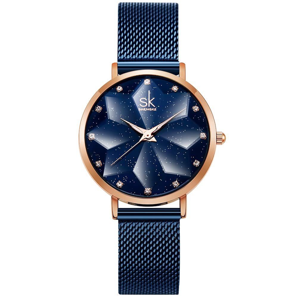 Haiaveng Quarzuhr Kreative Simplicity Damen-Armbanduhr, Damenarmbanduhr,blau Elegant