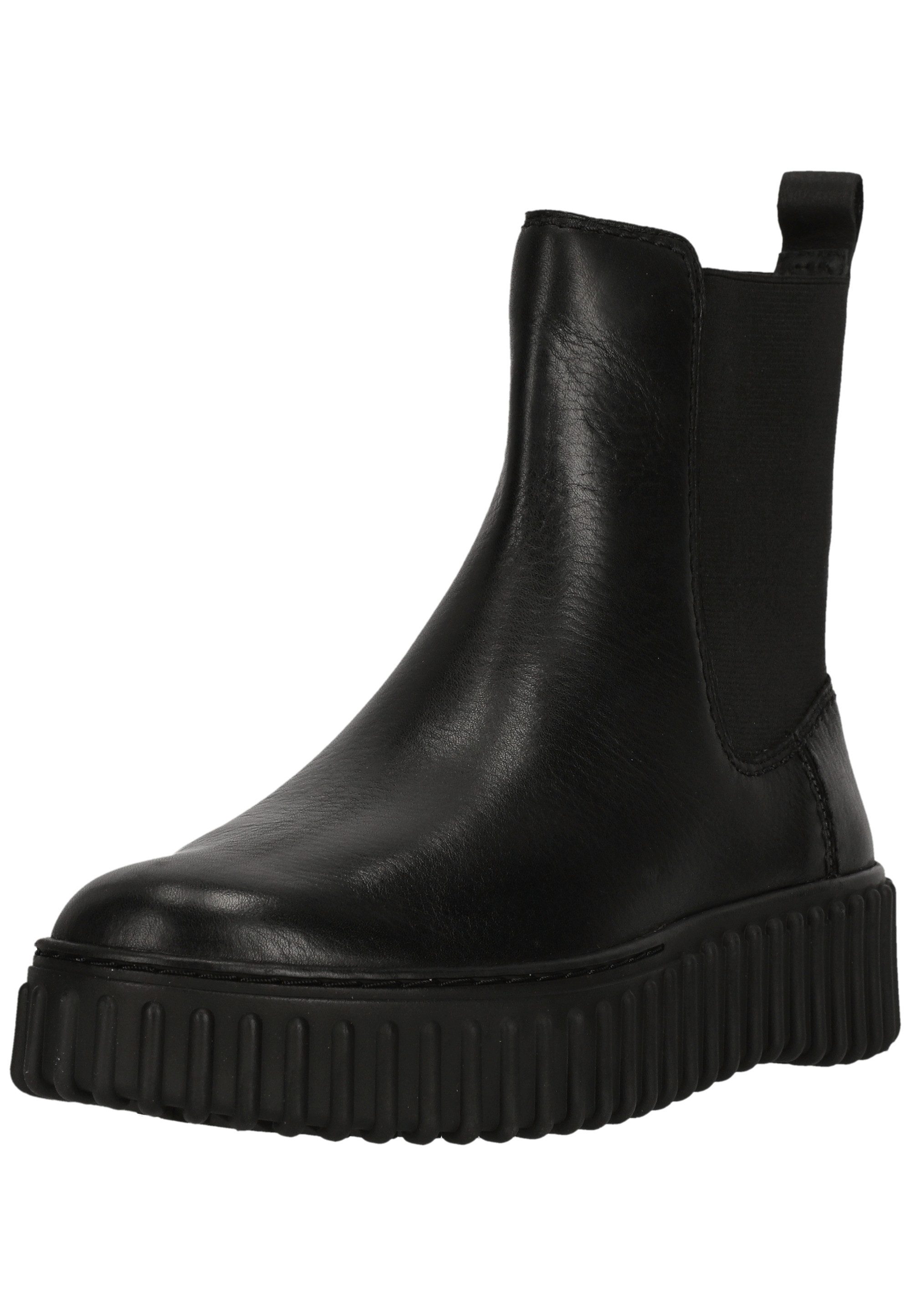 Torhill Maple Black Leather Stiefelette