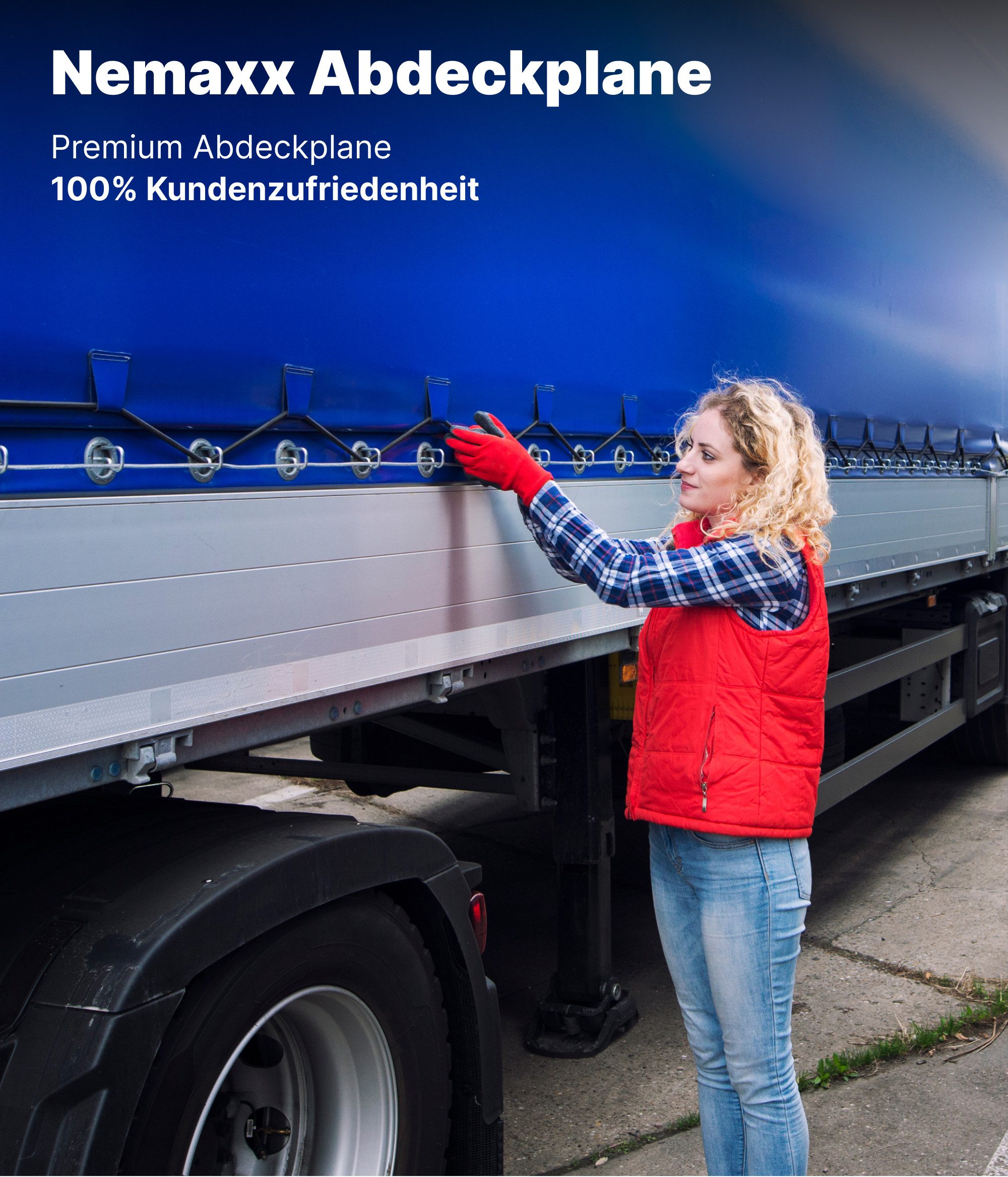 NEMAXX Schutzplane 500×1000 cm – 450 g/m²–50 m²–Schwarz–100 % wasserdicht & UV-beständig (Rundum verschweißter Saum (ca. 5 cm), Aluminium-Ösen alle 50 cm, fertig konfektioniert und ideal für den vielseitigen Einsatz im Innen- und Außenbereich, hochwertige Premium Abdeckplane), Extrem reißfest & langlebig, Schwer entflammbar & schimmelresistent