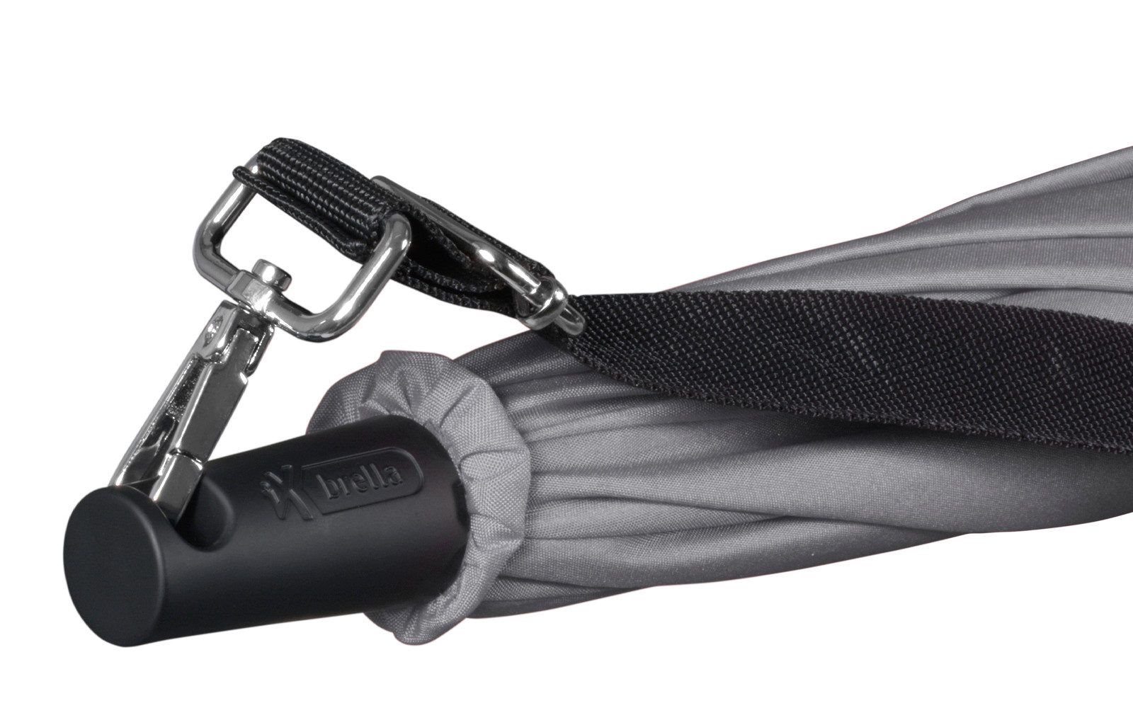 iX-brella Stockregenschirm Umhängeschirm mit längenverstellbarem Tragegurt, mit Auf-Automatik, in vielen Farben