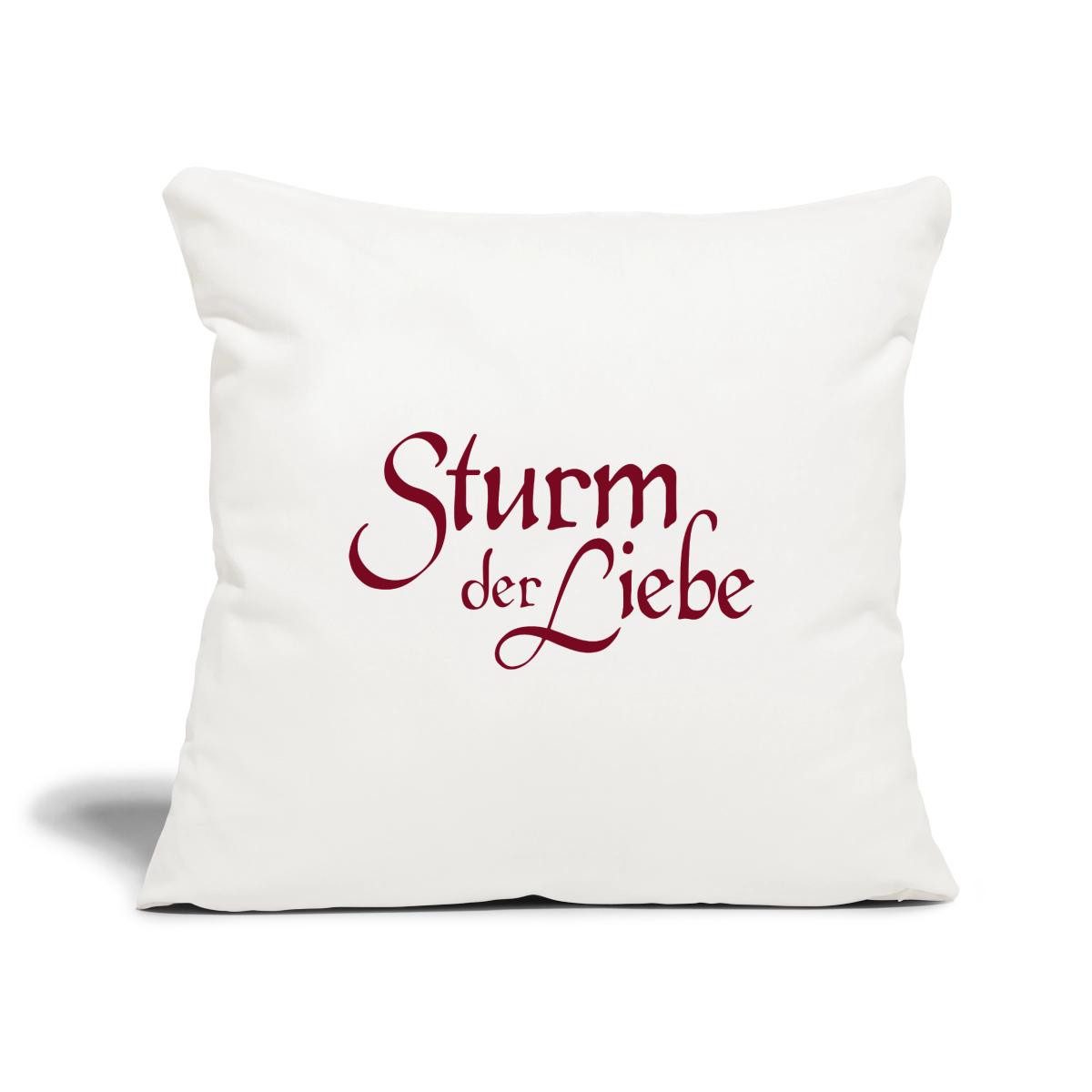 Spreadshirt Kissenbezug Sturm Der Liebe Logo-Schriftzug Kissenbezug 45x45 cm
