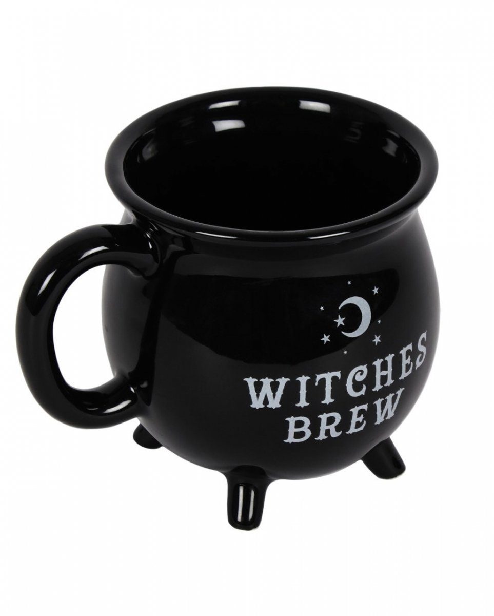 Horror-Shop Tasse Schwarzer Hexenkessel ";Witches Brew"; K, Keramik