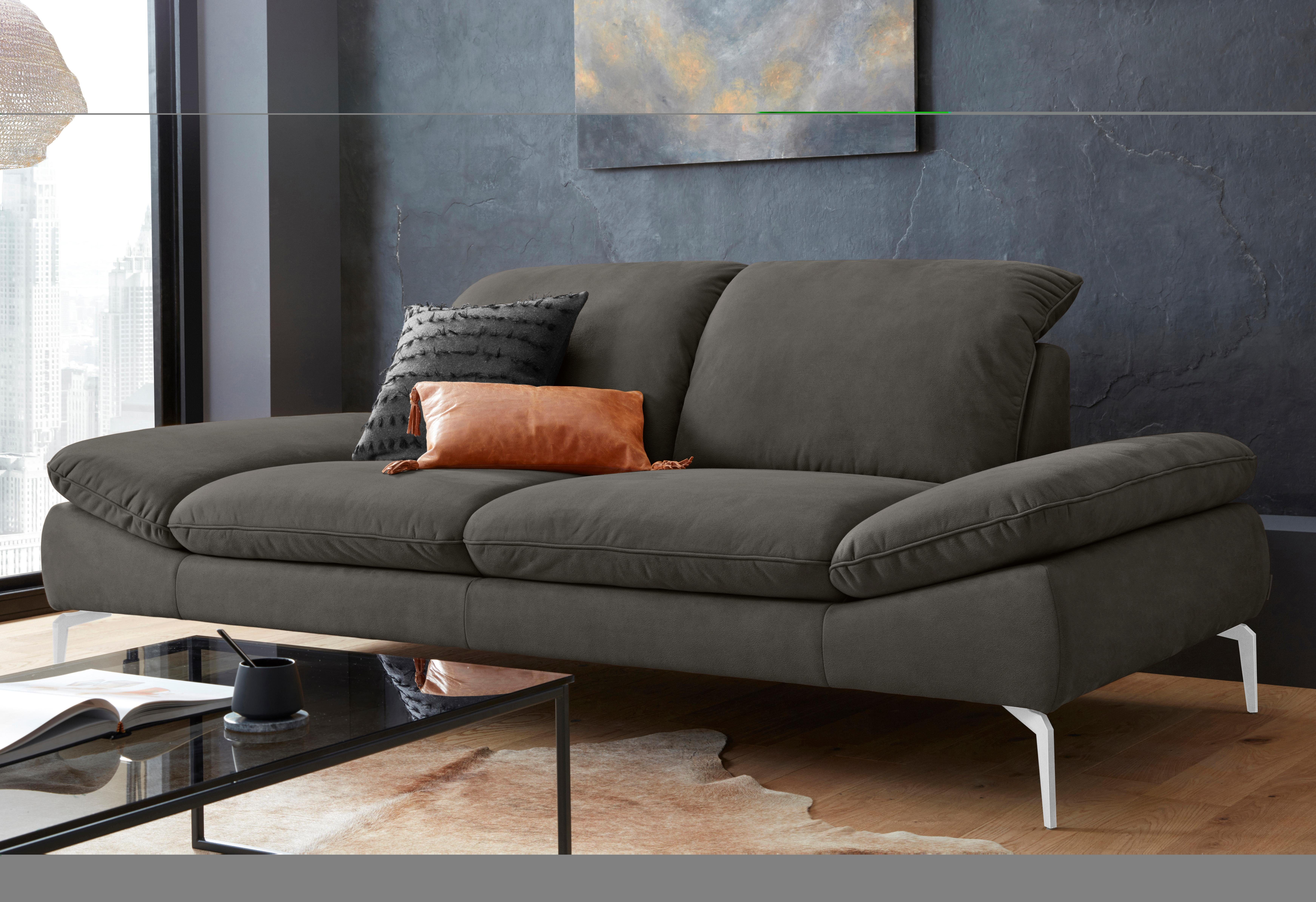 W.SCHILLIG 2,5-Sitzer enjoy&MORE, mit Sitztiefenverstellung, Füße Chrom glänzend, Breite 232 cm