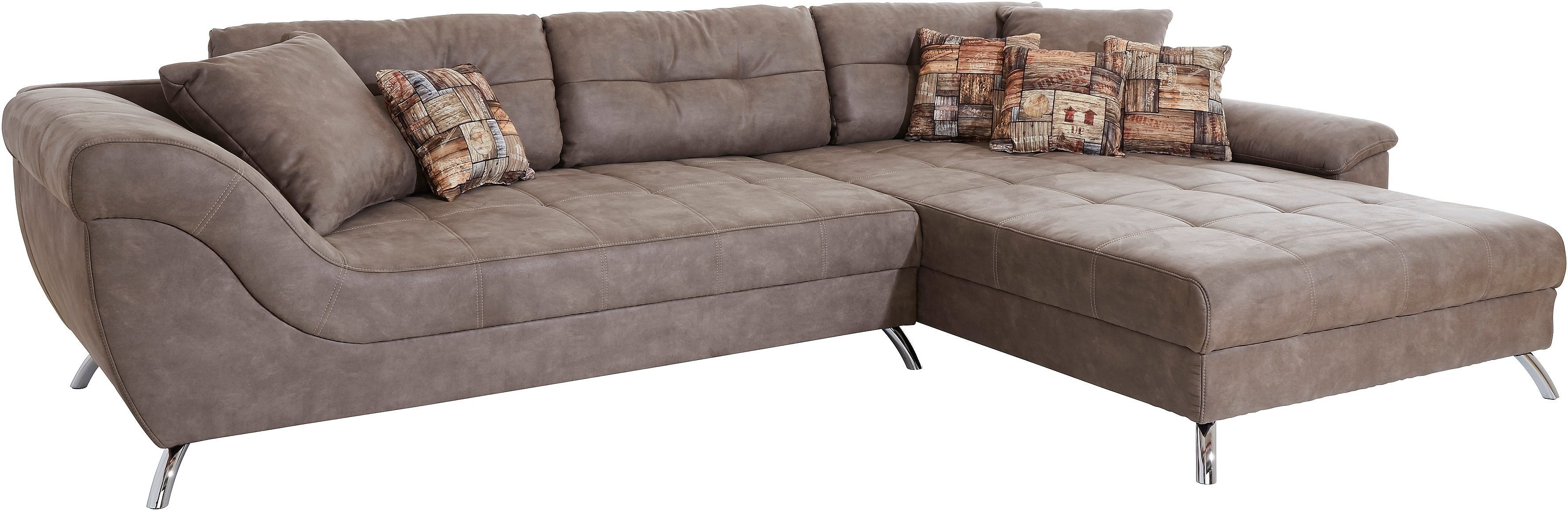 Jockenhöfer Gruppe Ecksofa San Francisco L-Form, B: 358 cm, mit Zierkissen, eingearbeiteter Kaltschaummatte