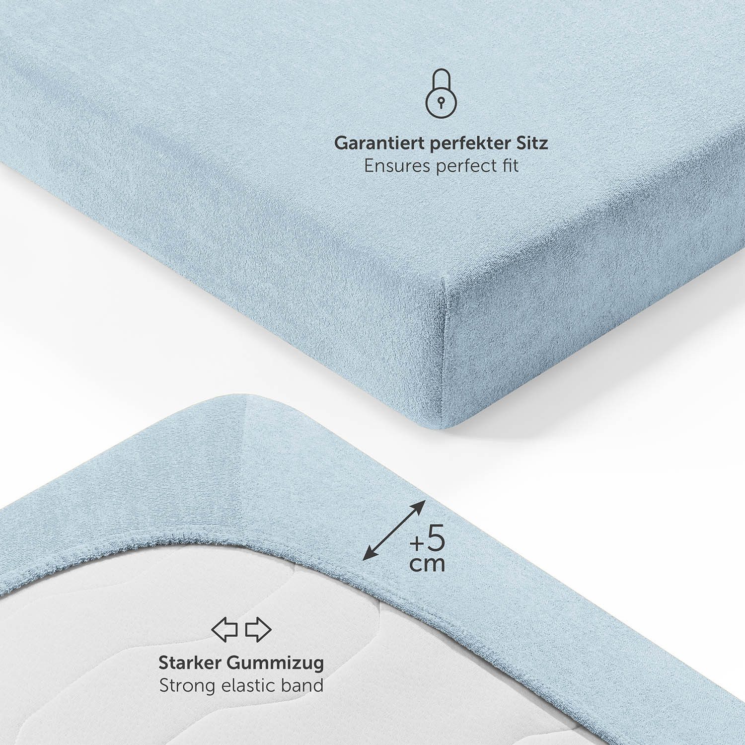 Blumtal Spannbettlaken Frottee Spannbettlaken Bettlaken, Frottee, Gummizug: günstig online kaufen