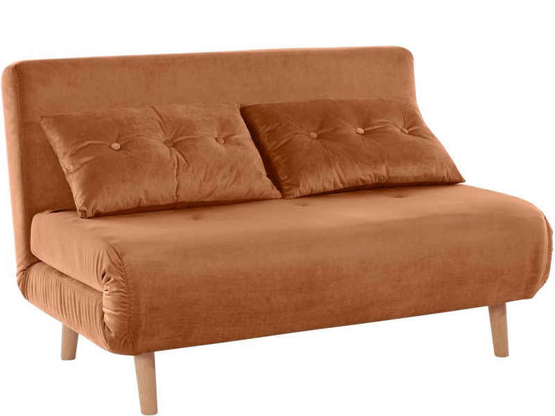 loft24 Daybett »Malina«, Tagesbett Schlafsofa Sofa mit Samtbezug im modernen Design