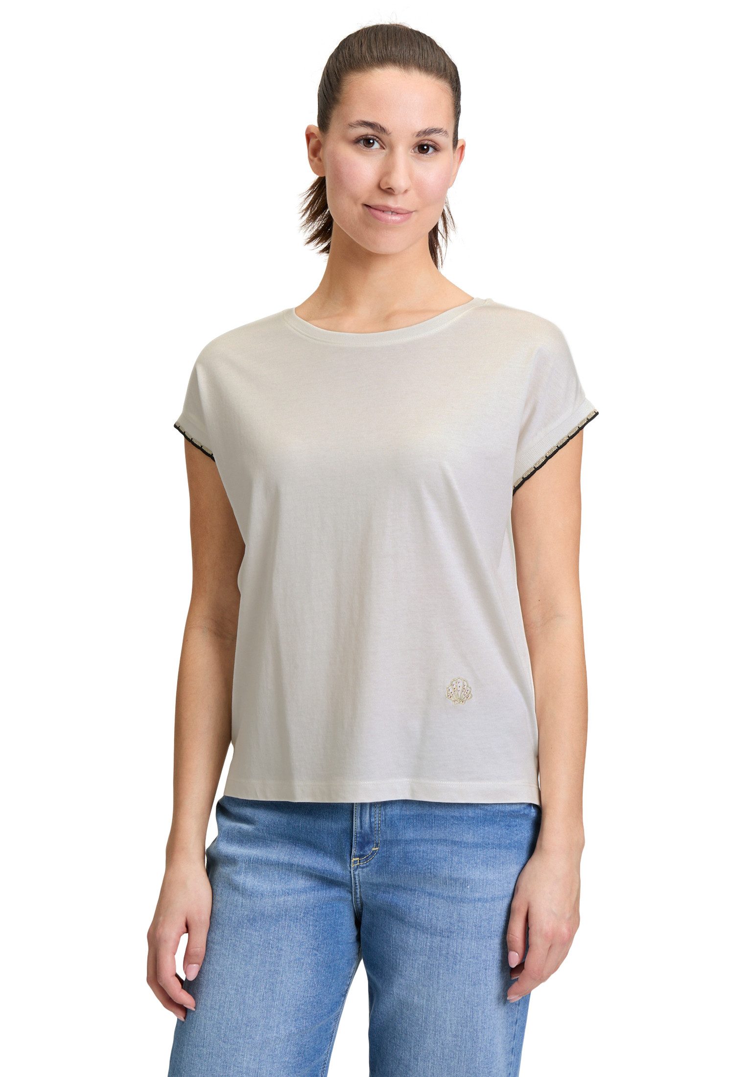 Kurzarmshirt Cartoon Casual-Shirt mit Rundhalsausschnitt