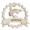 natur Skorpion : L78xB67xH3 mm : 2,4g
