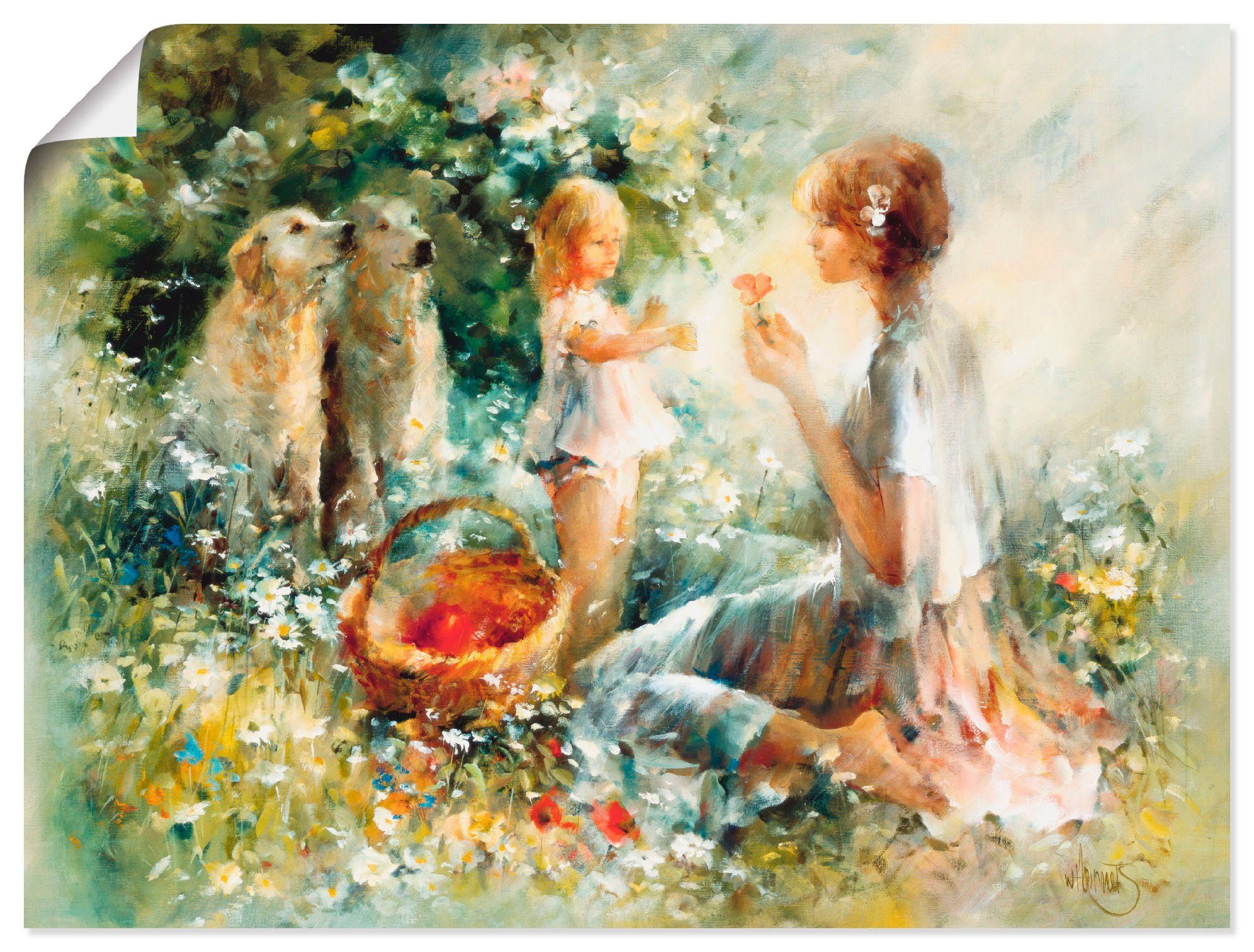 Artland Wandbild Picknick, Gruppen & Familien günstig online kaufen