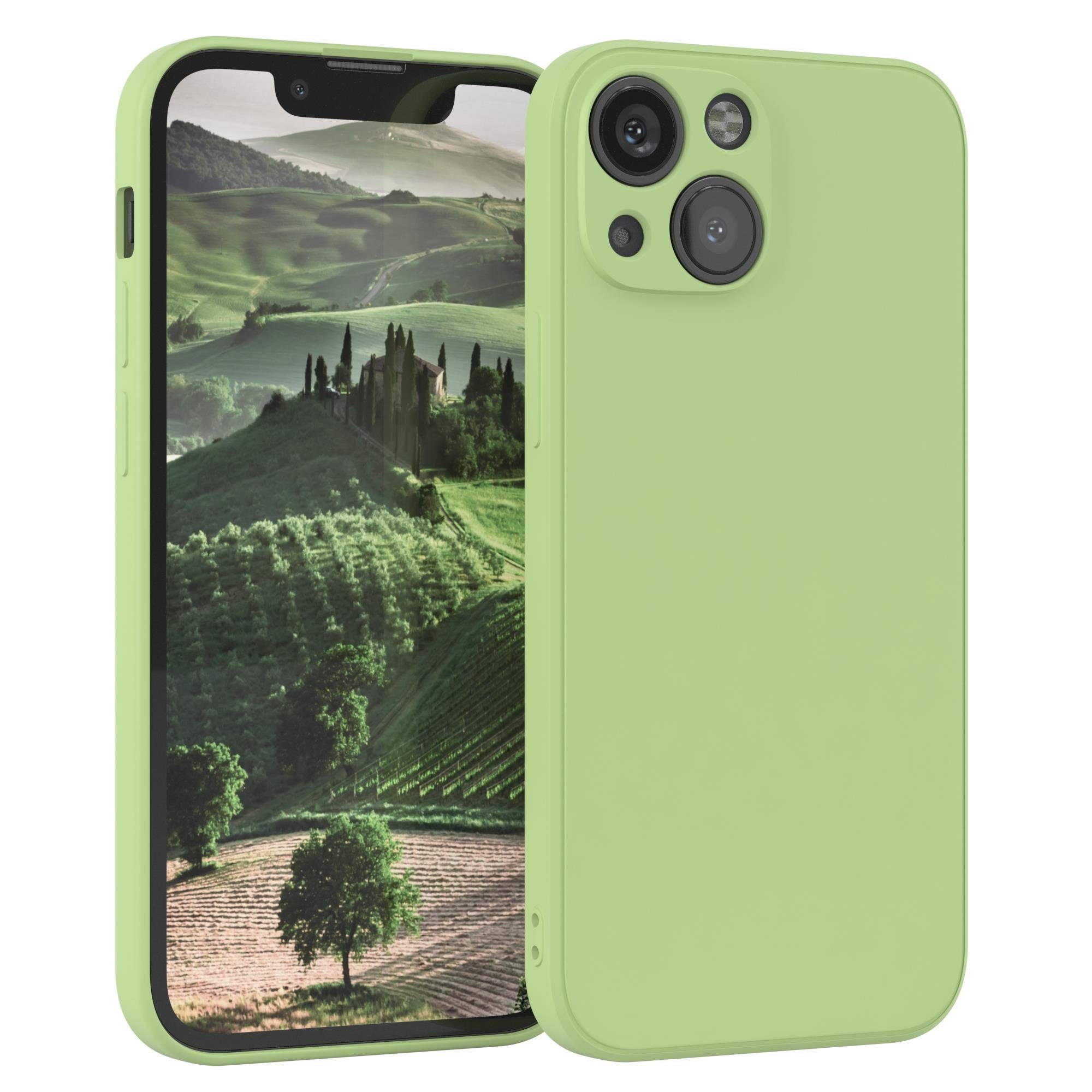 EAZY CASE Handyhülle TPU Hülle für Apple iPhone 13 Mini 5,4 Zoll, Smart Slimcover Matt Silikon Schutzhülle mit Kameraschutz tpu Grün
