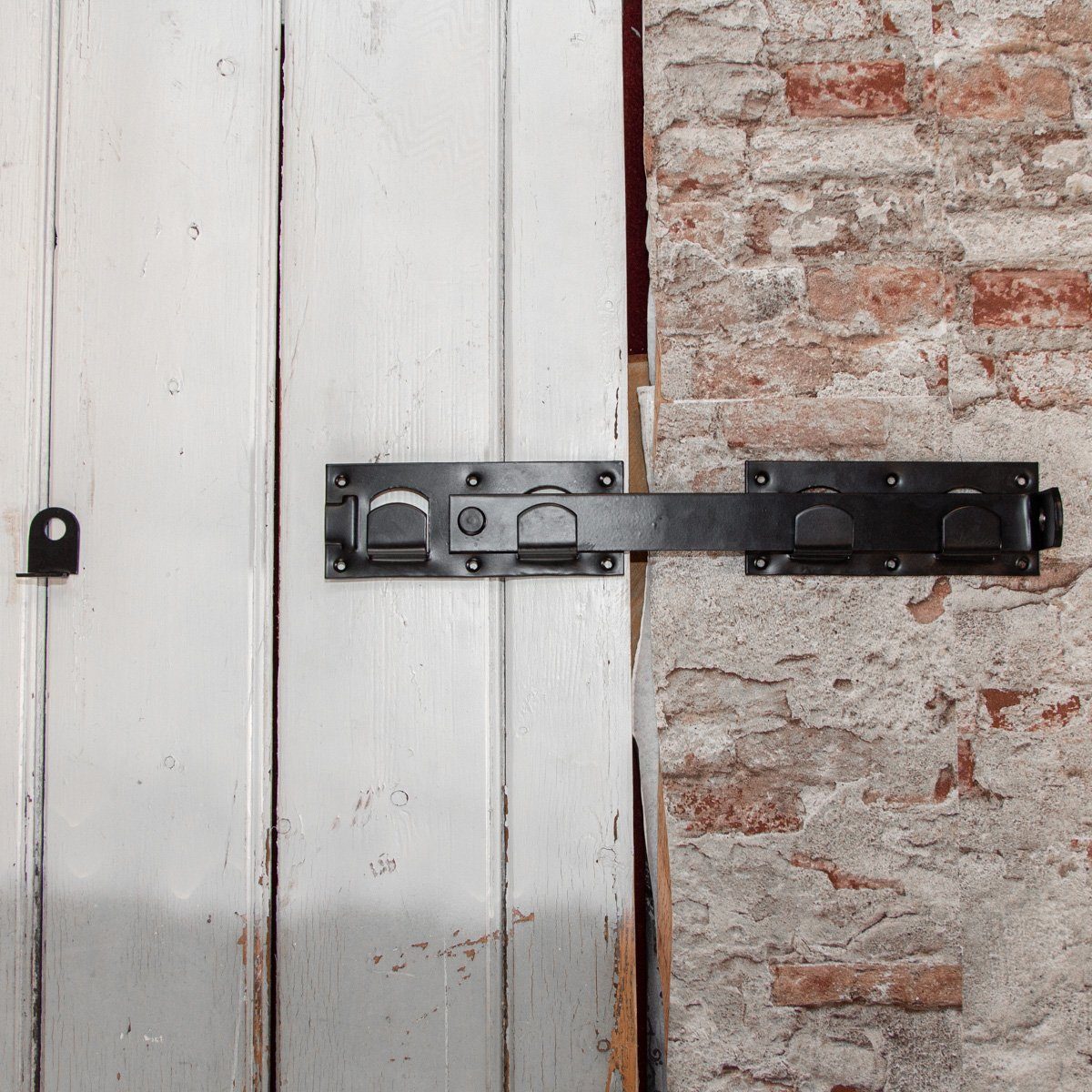 Antikas Дверная защелка Sicherheitsüberfalle, doppelt, Schwarz, Überfalle pulverbeschichtet