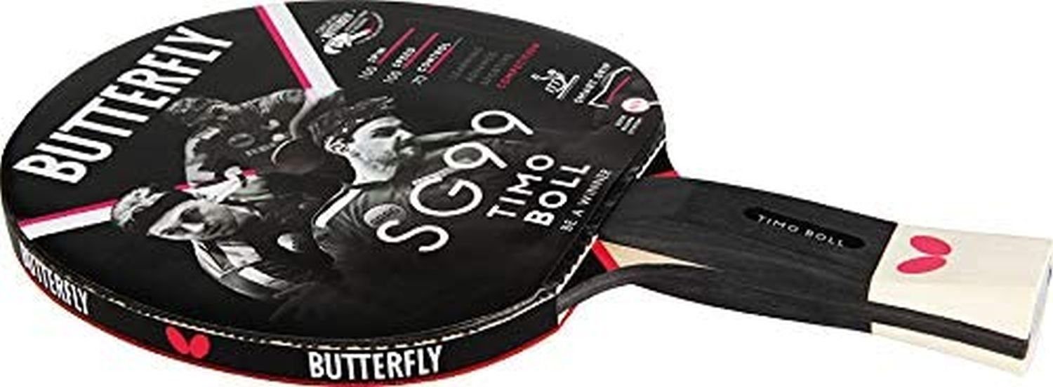Butterfly Tischtennisschläger 1x Timo Boll SG99 + Drive Case 2, Tischtennis Schläger Set Tischtennisset Table Tennis Bat Racket