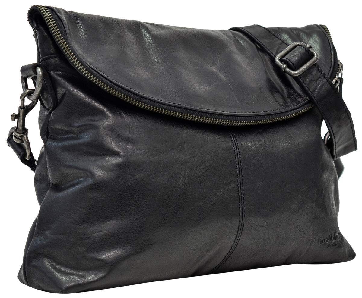 Gusti Leder Handtasche (1-tlg) Gardenia Schwarz