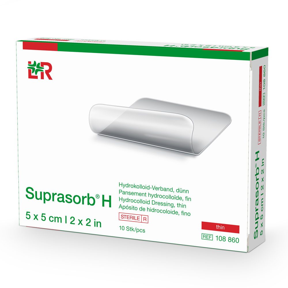 Lohmann & Rauscher GmbH & Co.KG Wundpflaster L&R Suprasorb H Hydrokolloid-Verband Dünn 5x5 cm