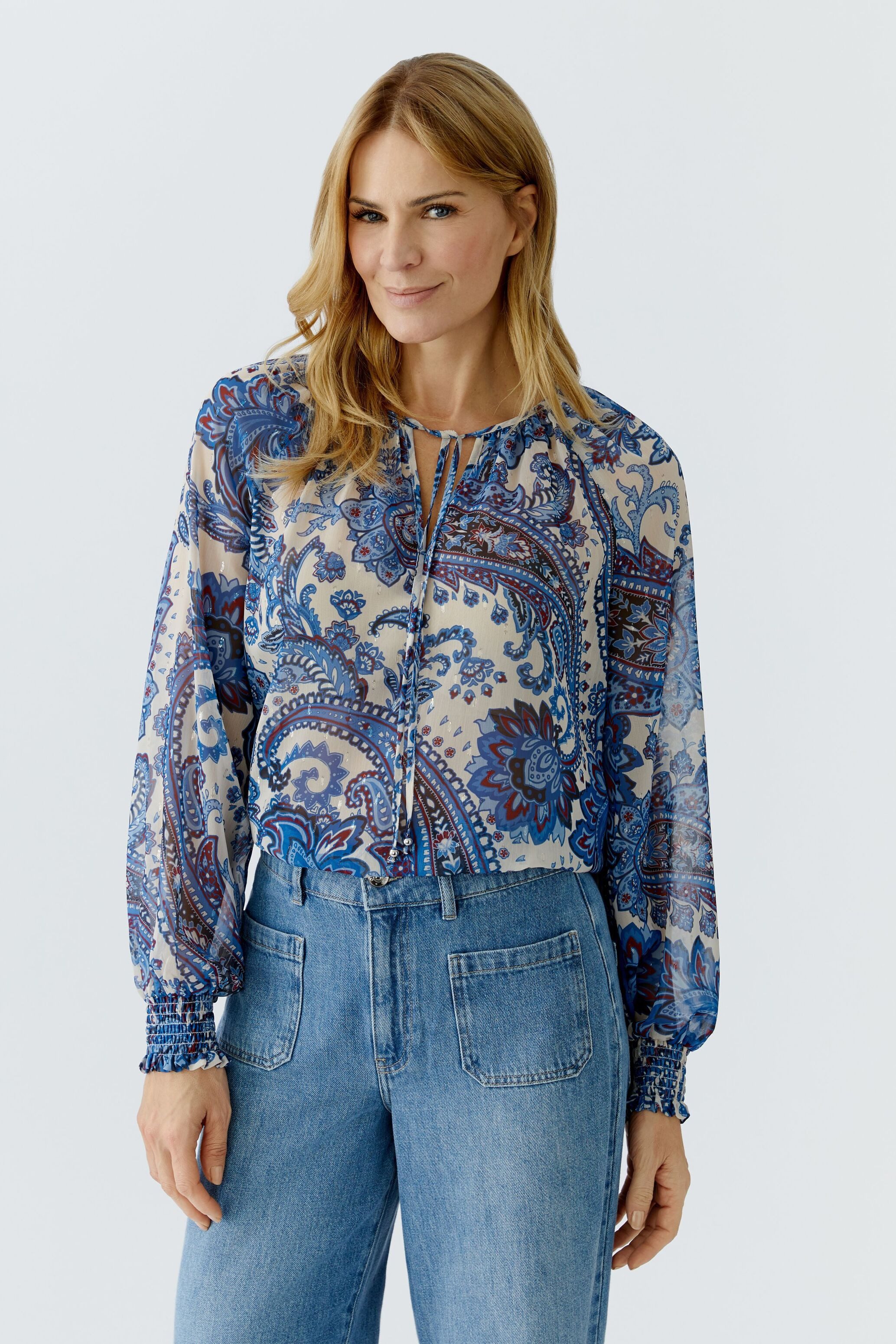 Oui Langarmbluse günstig online kaufen