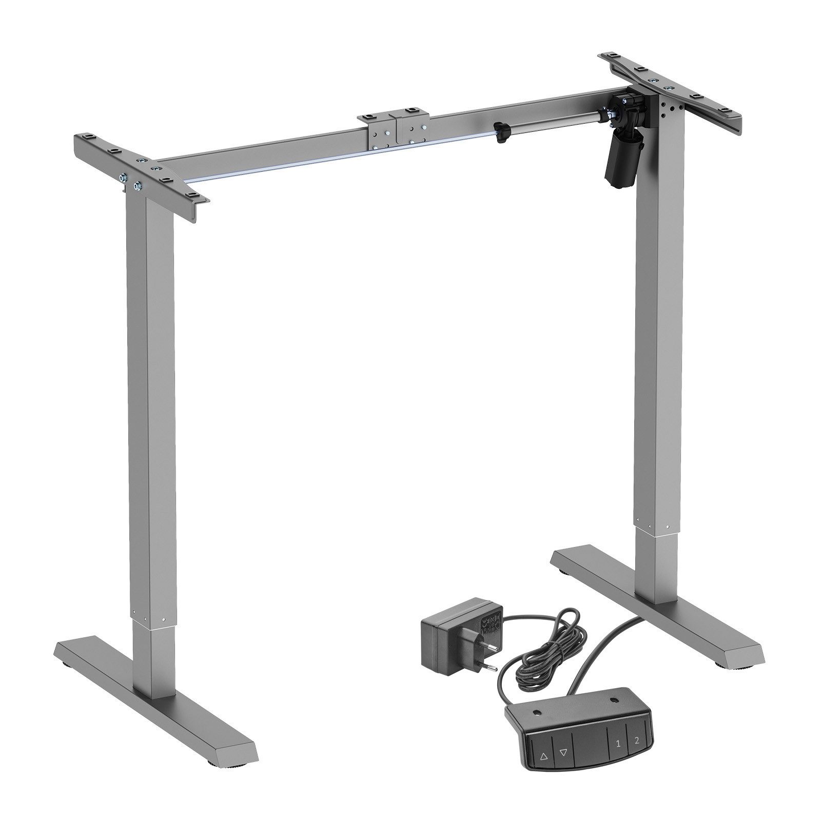 CAVO Tischgestell stufenlos elektrisch höhenverstellbar 73 – 119 cm (1-St), grau, mit Memoryfunktion und Kollisionserkennung