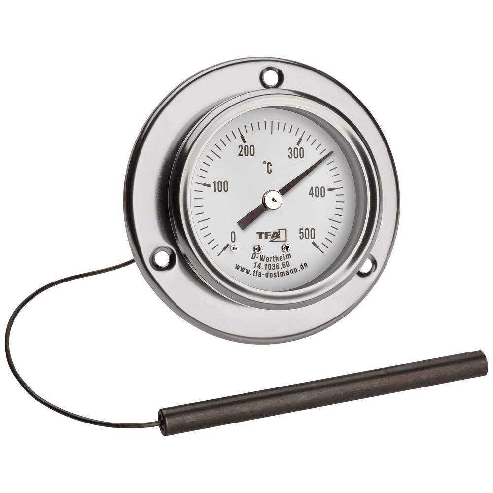 TFA Dostmann Термометр для духовки Profi-Backofenthermometer mit flexibler Metallsondeals 14.1036.60, Einbaufähig