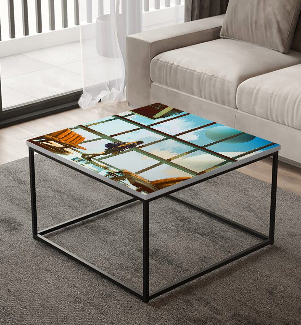 MyMaxxi Möbelfolie Tischfolie Warten auf Transit Bubblefree selbstklebend Folie, (Warten auf Transit, 1St.}, Klebefolie passend geschnitten und gerollt), Selbstklebend