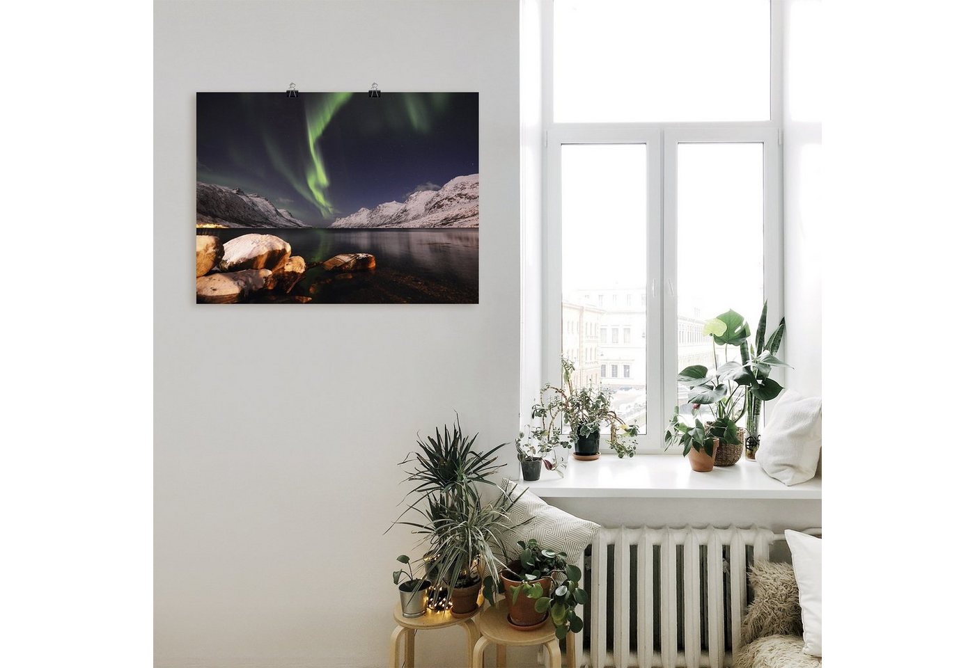Artland Wandbild »Nordlicht Norwegen II«, Himmel (1 Stück), in vielen Größen & Produktarten - Alubild / Outdoorbild für den Außenbereich, Leinwandbild, Poster, Wandaufkleber / Wandtattoo auch für Badezimmer geeignet-kaufen