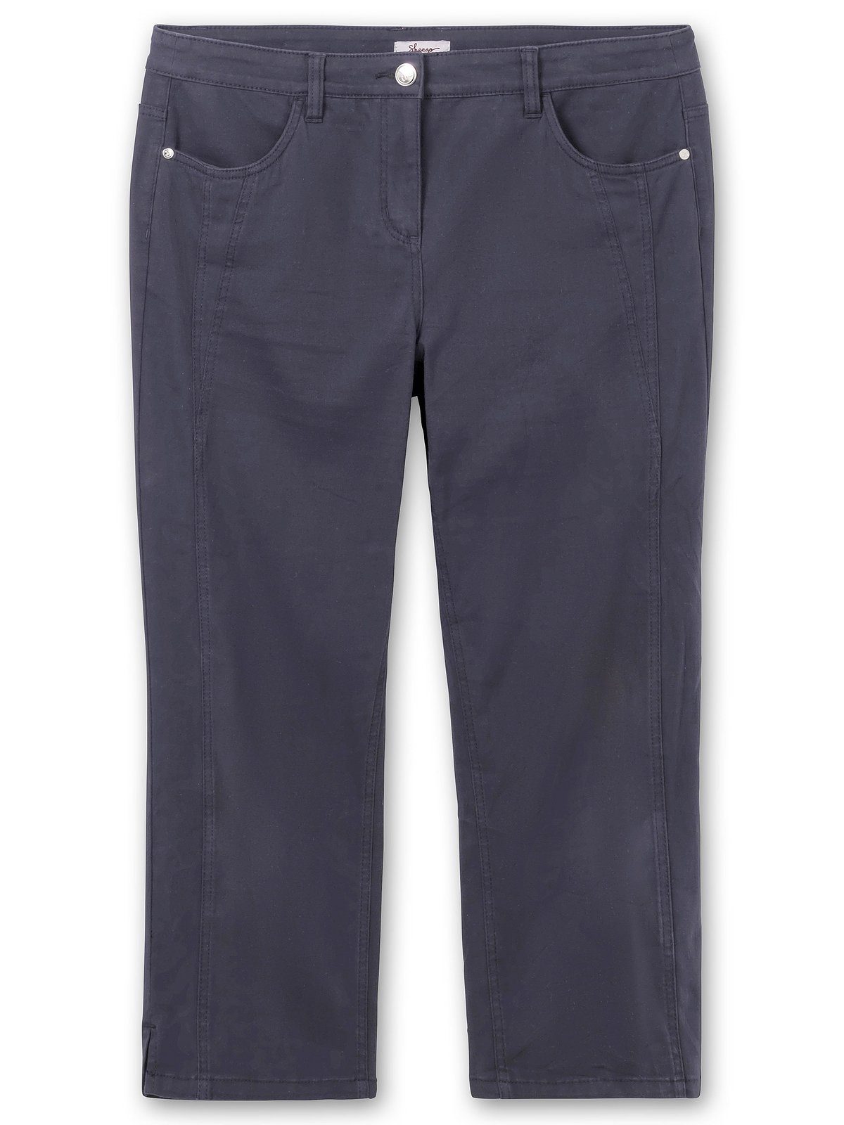 Sheego Länge Größen knöchelfreier indigo Stretch-Hose in Große