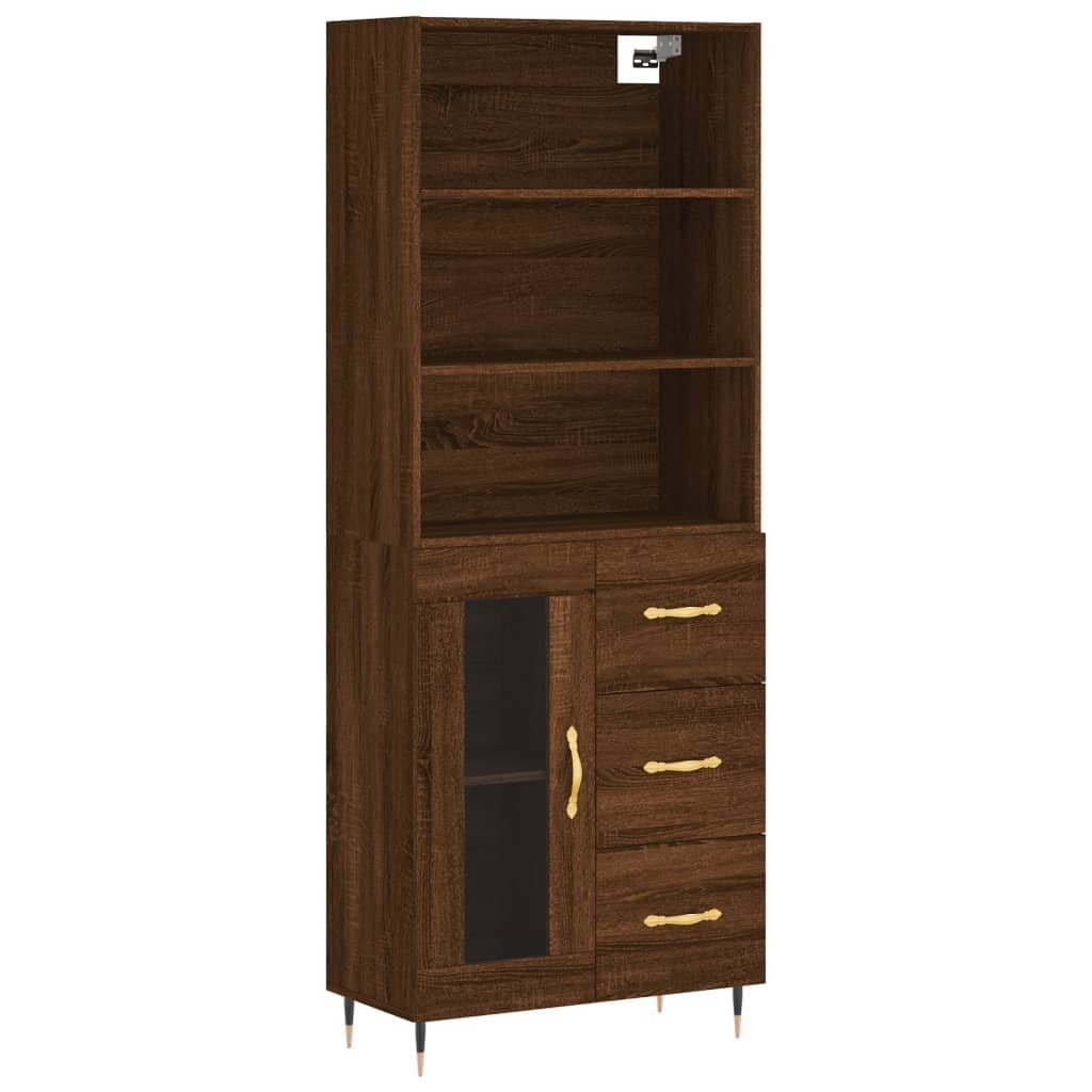 vidaXL Highboard Highboard Braun Eichen-Optik 69,5x34x180 günstig online kaufen
